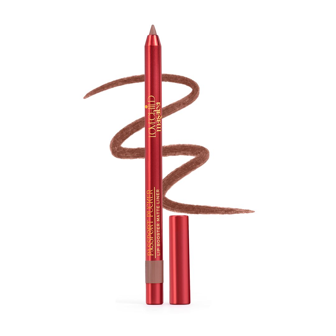 Passport Pucker Lip Booster Matte Liner- Shop & Drop (Nude Brown) Lasts 7 hours without feathering