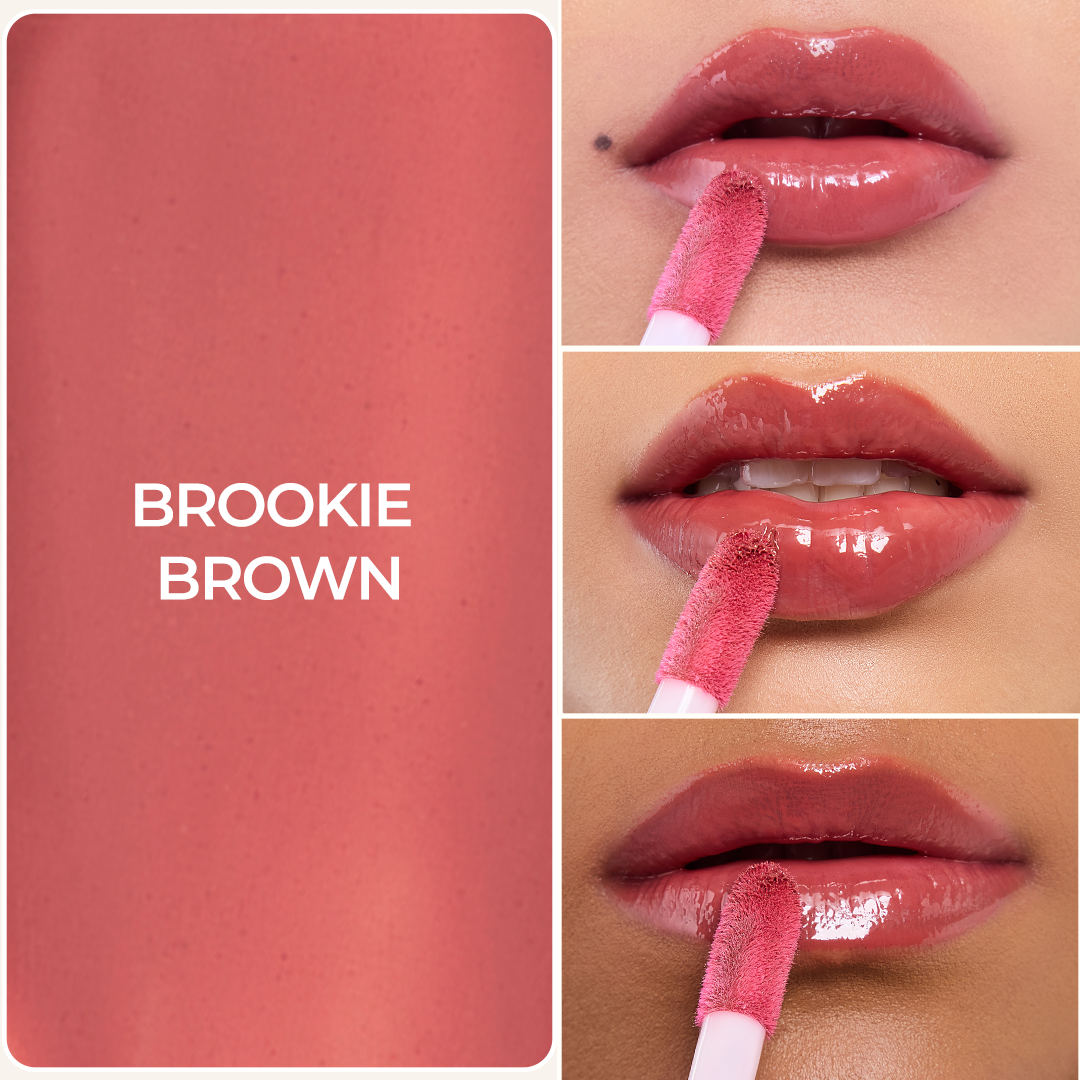 Lip Gelato Tinted Lip Oil - Brookie Brown (Brownish Pink )