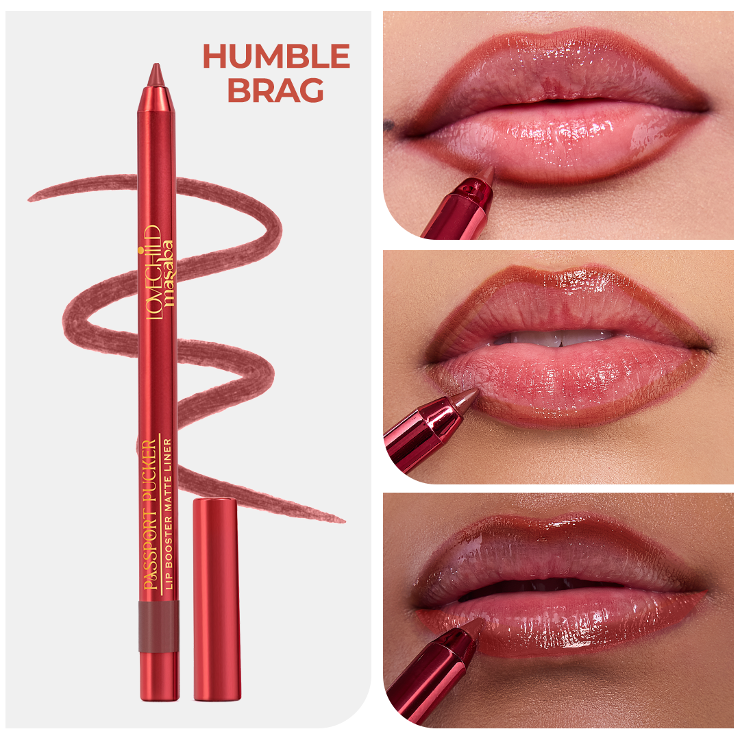 Passport Pucker Lip Booster Matte Liner- Humble Brag (Terracota) Lasts 7 hours without feathering