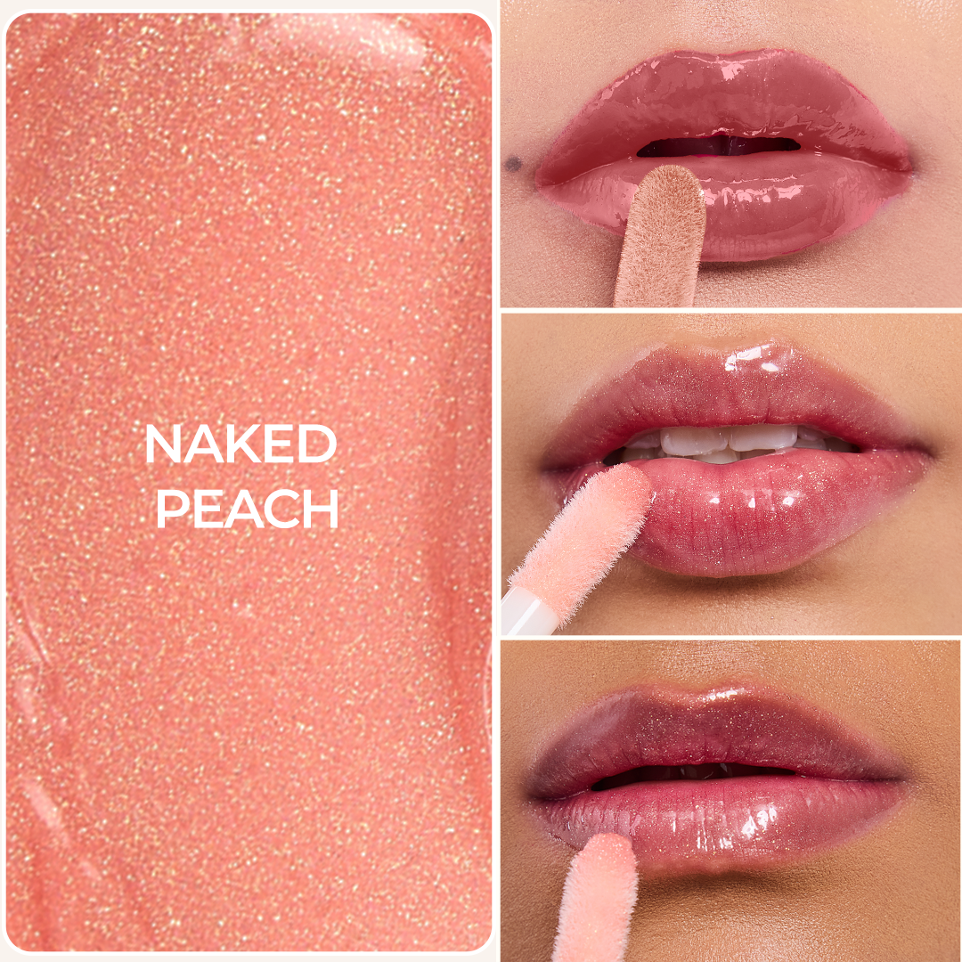 Lip Gelato Tinted Oil - Naked Peach (Peach Shimmer) Ultra-Luminous Finish