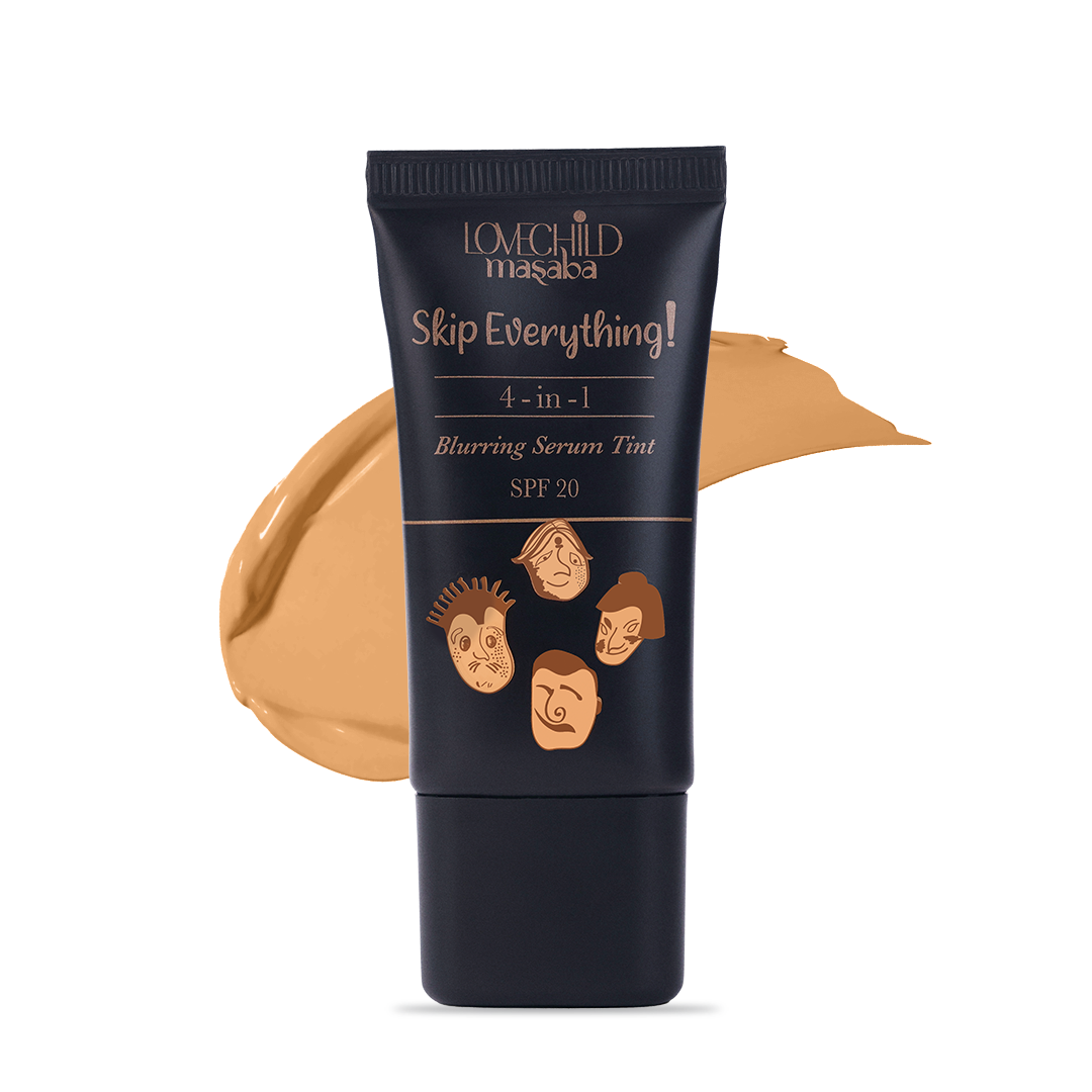Skip Everything Blurring Serum Skin Tint Without Brush 4-in-1 Benefits - Delicate Darling (Light)