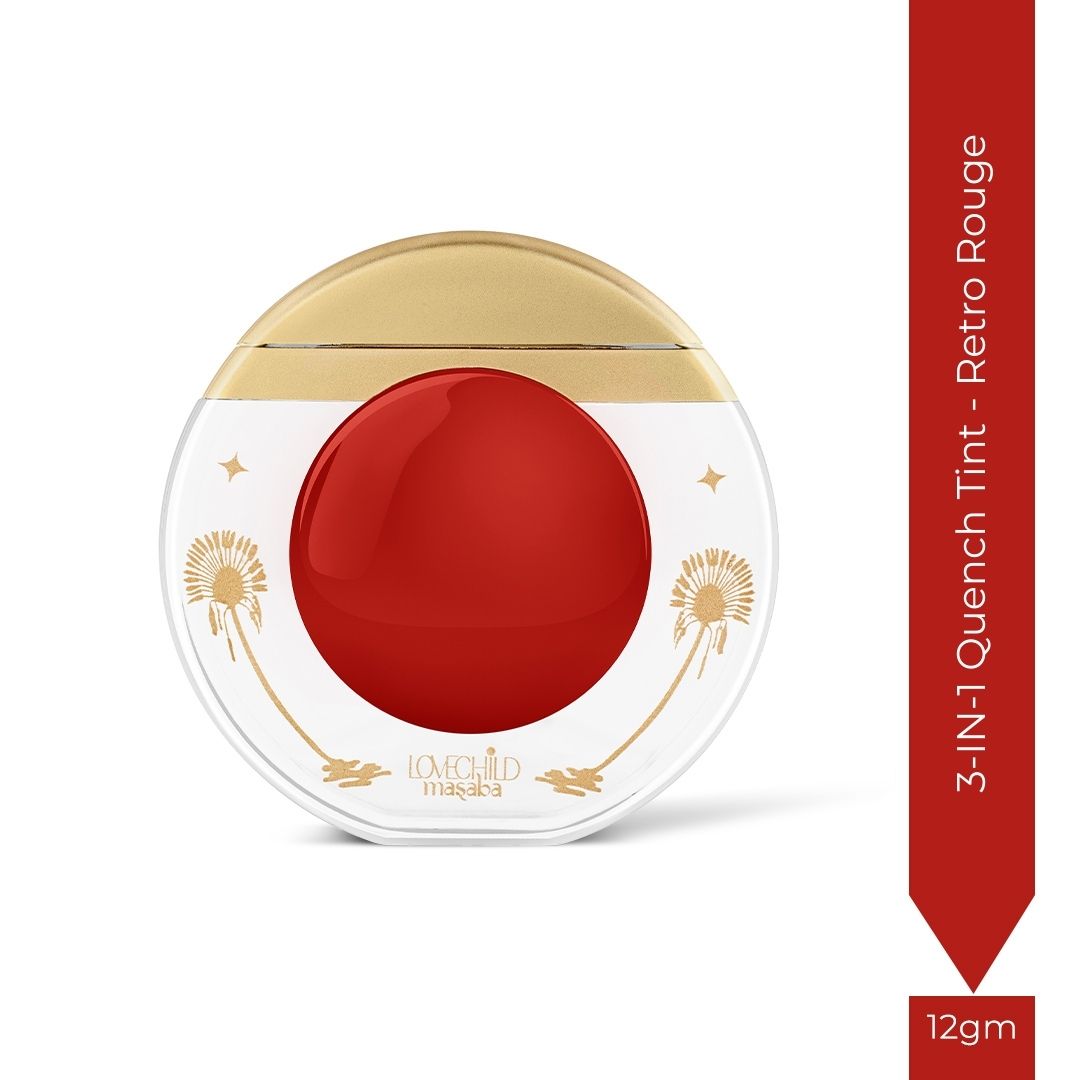 3-IN-1 Quench Tint - Retro Rouge (Red) Hydrating Tint For Lip, Cheek and Eye