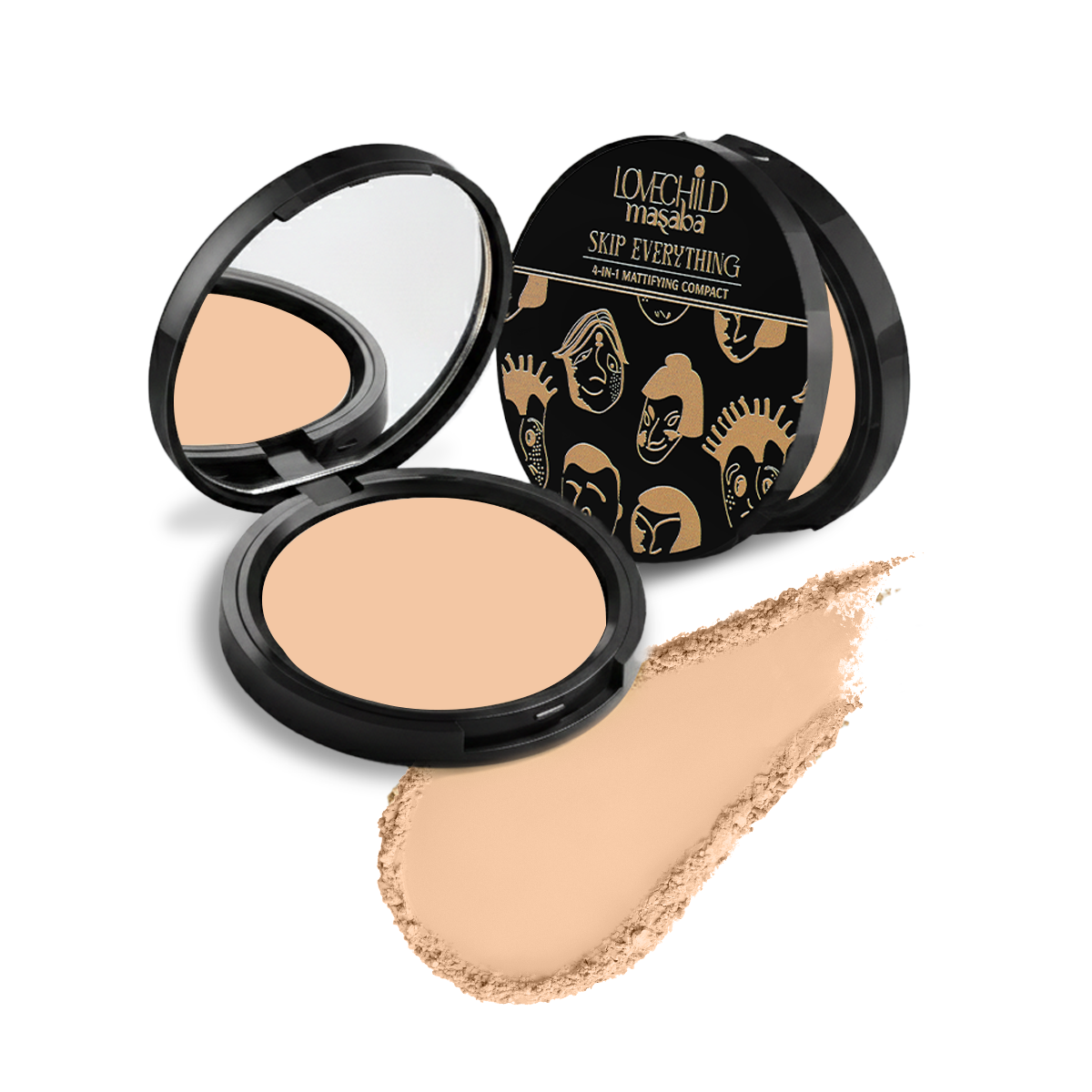 Skip Everything Mattifying Compact 4-IN-1 Benefits - Moody Mama (Light)