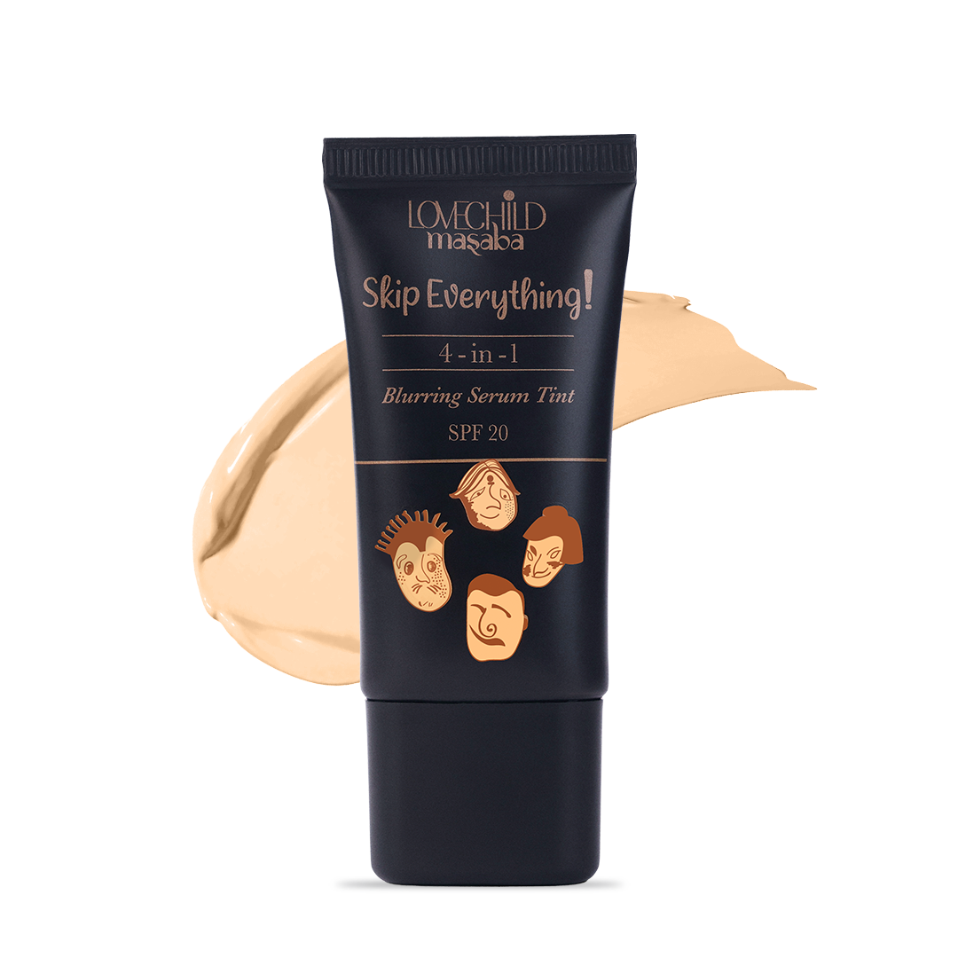 Skip Everything Blurring Serum Skin Tint Without Brush 4-in-1 Benefits - Icy You (Light)