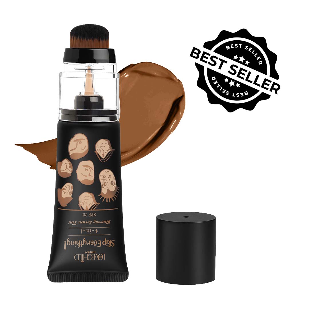 Skip Everything Blurring Serum Skin Tint 4-in-1 Benefits -Tough Toffee (Deep)