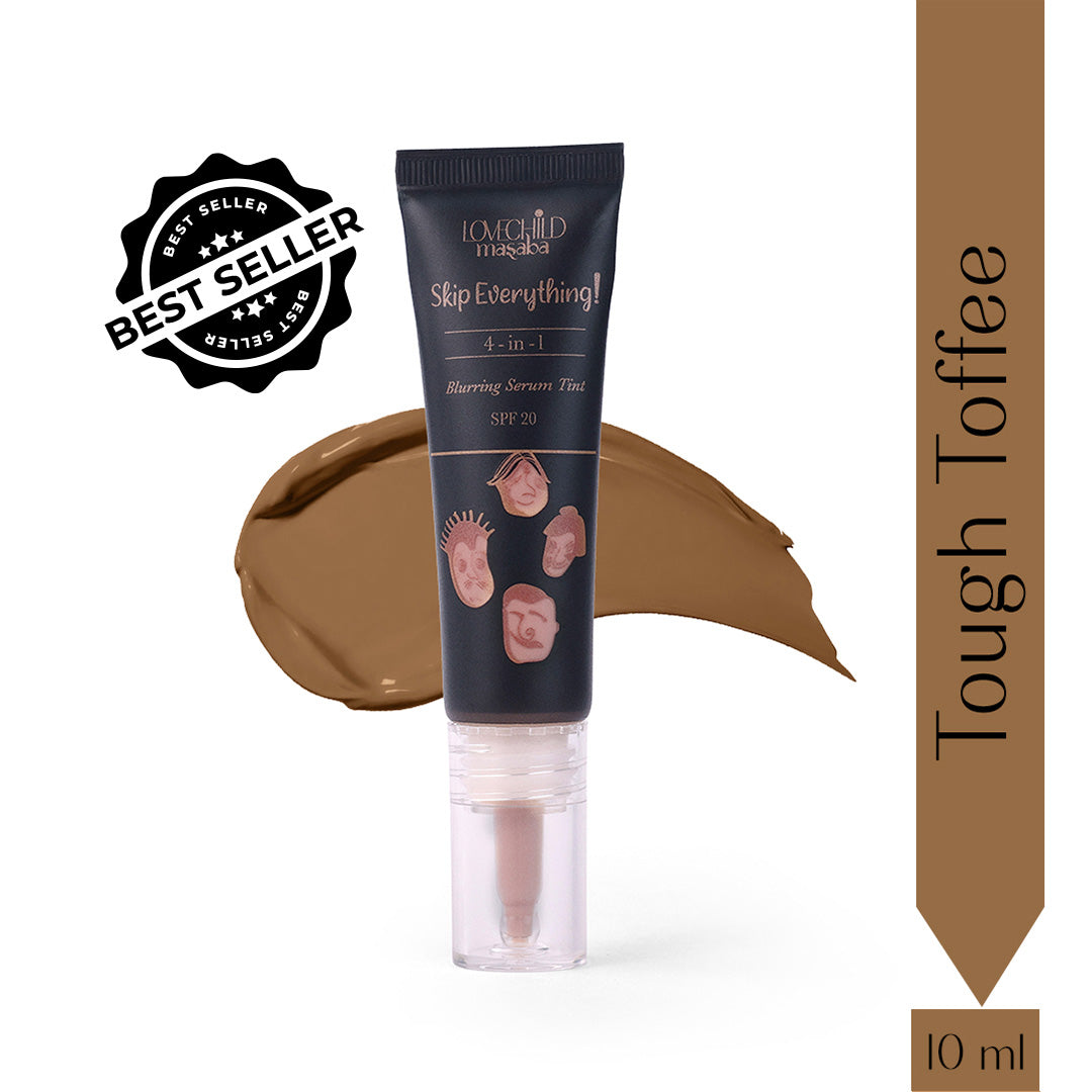 Tough Toffee- Skip Everything Blurring Pocket Serum Skin Tint (10ml) 4-in-1 Benefits