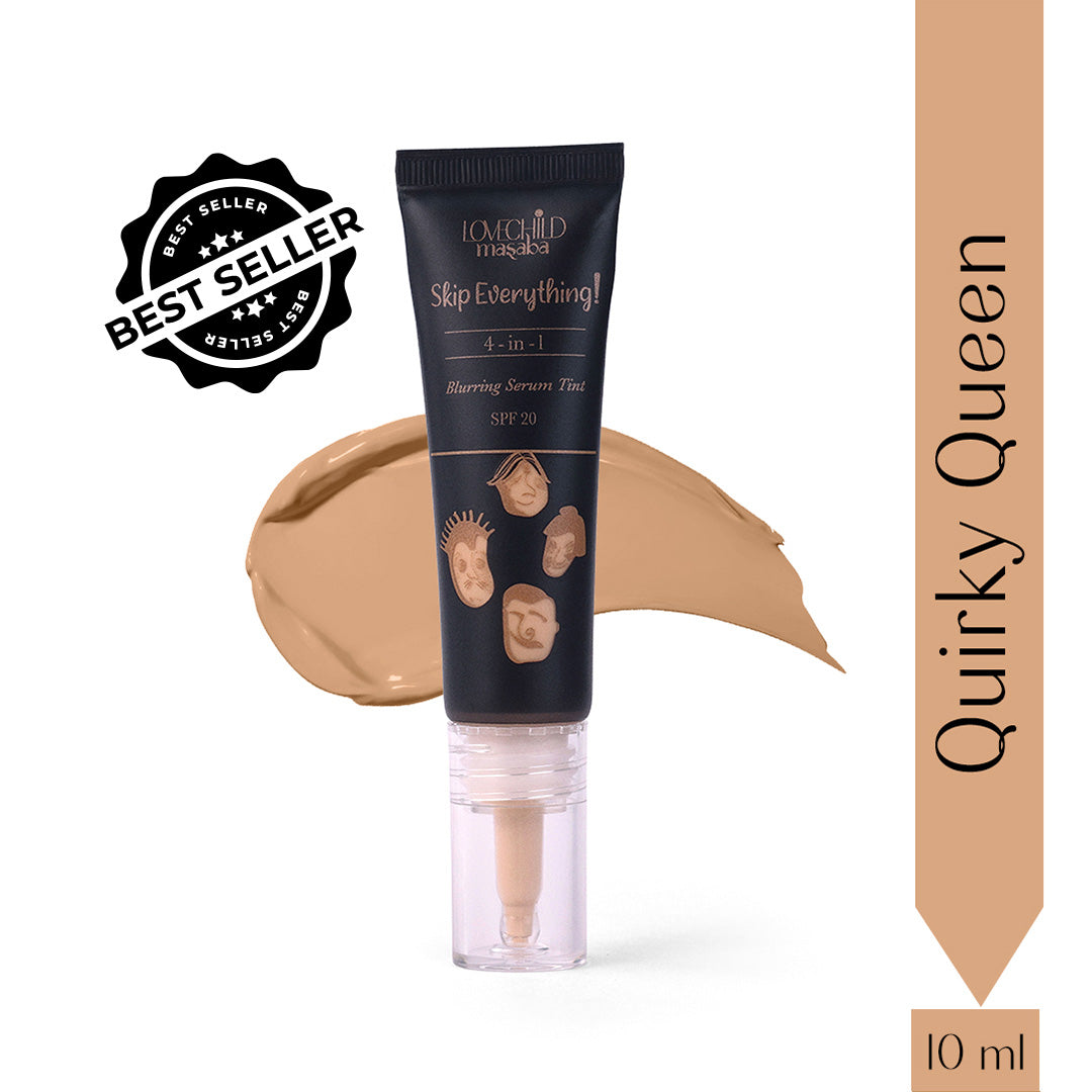 Quirky Queen- Skip Everything Blurring Pocket Serum Skin Tint (10ml) 4-in-1 Benefits