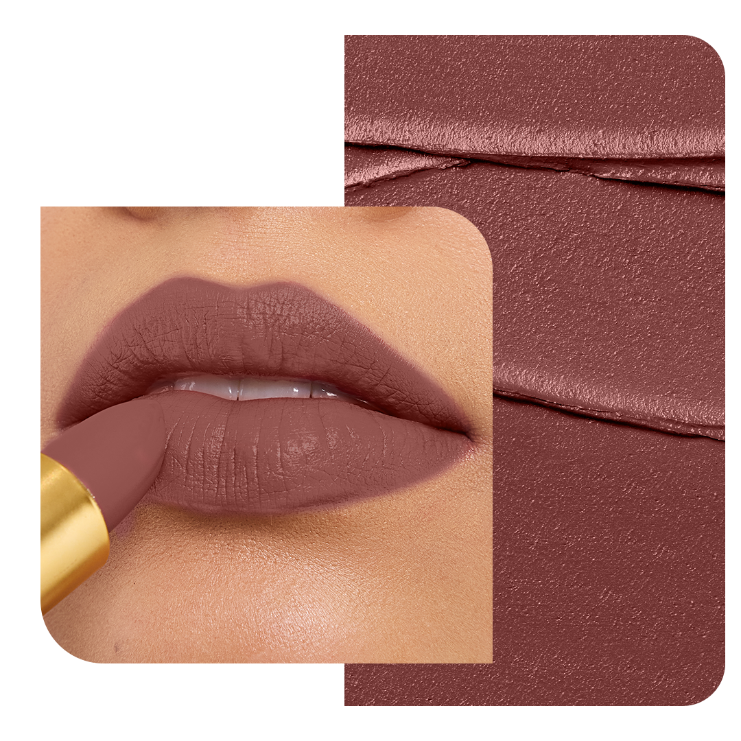 The 90's Drip Luxe-matte Lipstick- Caramel