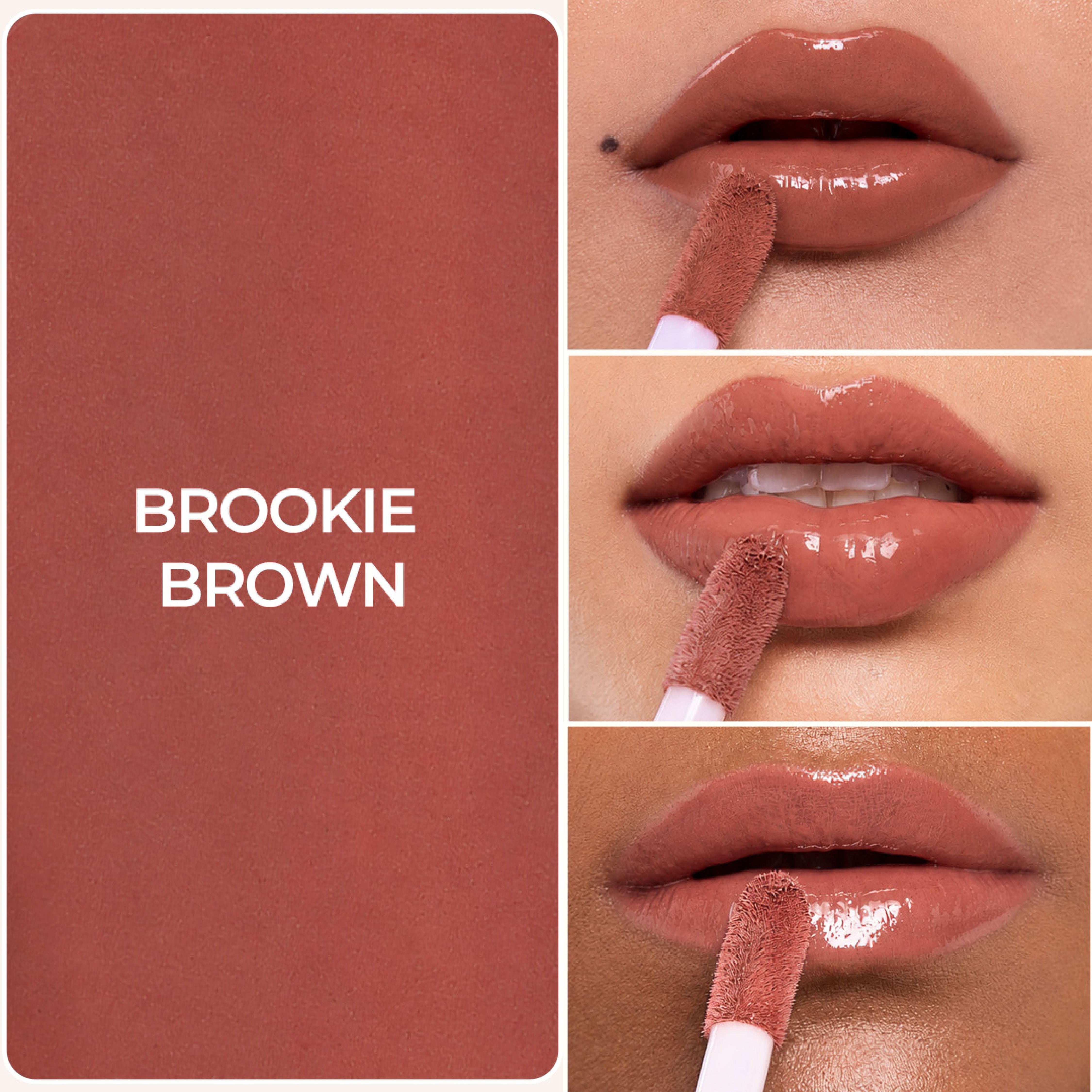 Lip Gelato Tinted Lip Oil - Brookie Brown (Brownish Pink )
