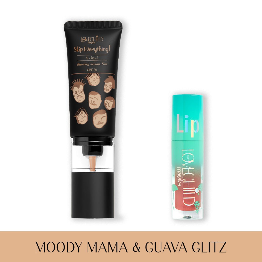 Tropic Tease – Serum Tint and Lip Gelato Oil Combo (Moody Mama, Guava Glitz)