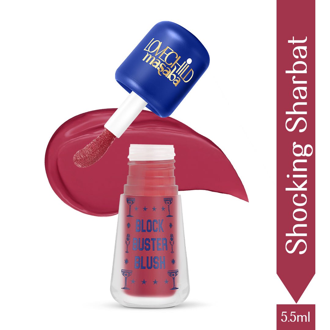 Shocking Sharbat- Block Buster Blush  (Deep Pink) Dewy Matte Finish
