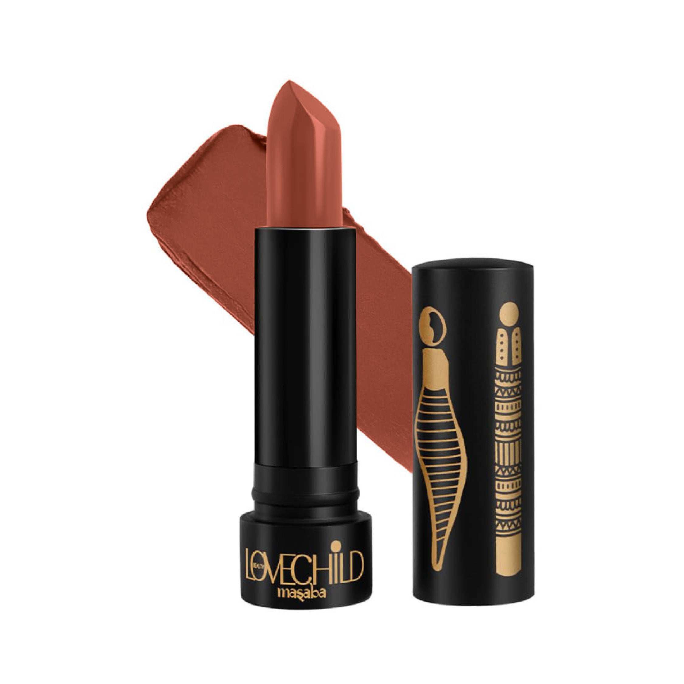 Bare Browns Ultra Matte Lipstick - Brown Mama (Pinkish Brown) Intense Color Pay-Off