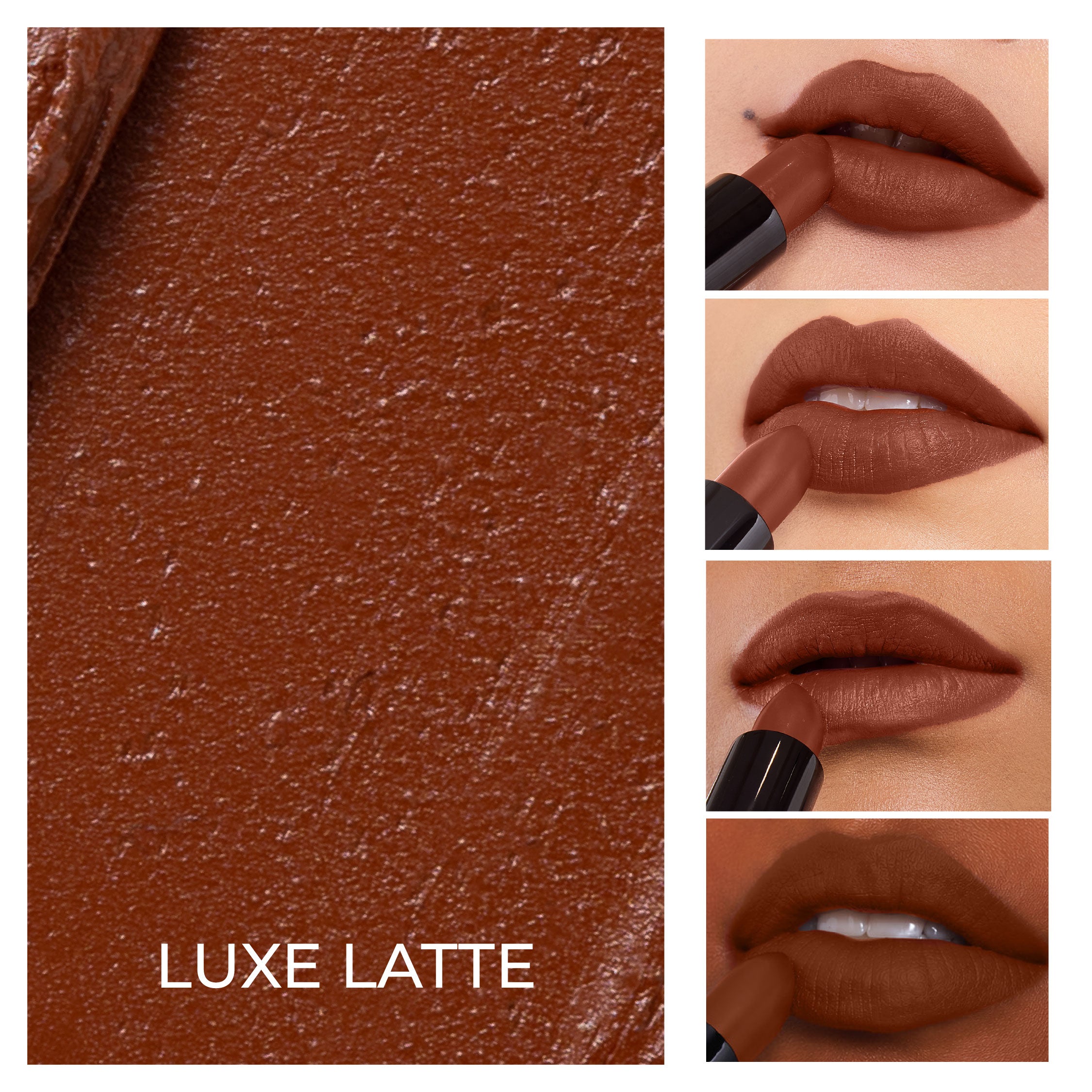 Bare Browns Ultra Matte Lipstick - Luxe Latte (Deep Brown) Intense Color Pay-Off