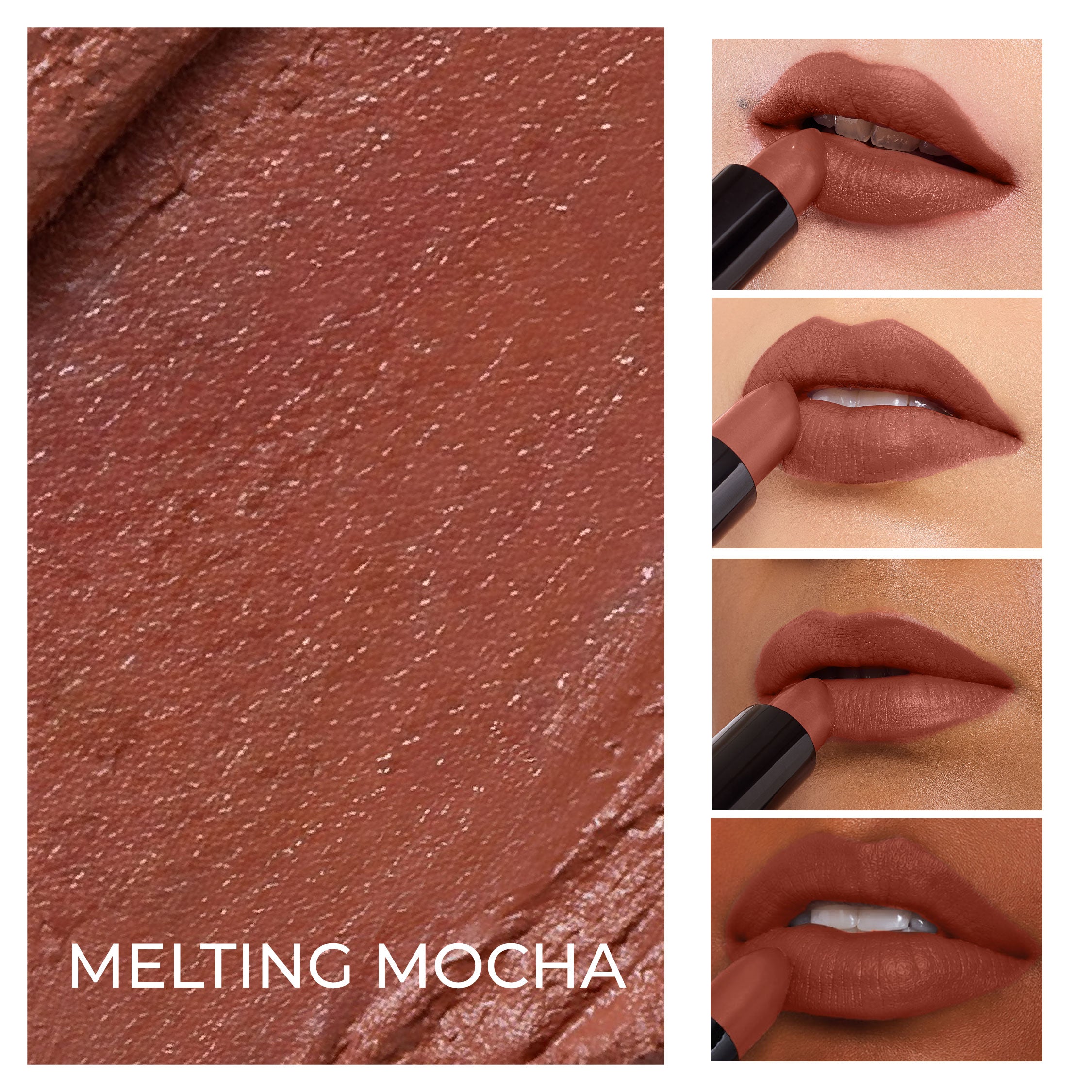Bare Browns Ultra Matte Lipstick - Melting Mocha (Nude Brown) Intense Color Pay-Off