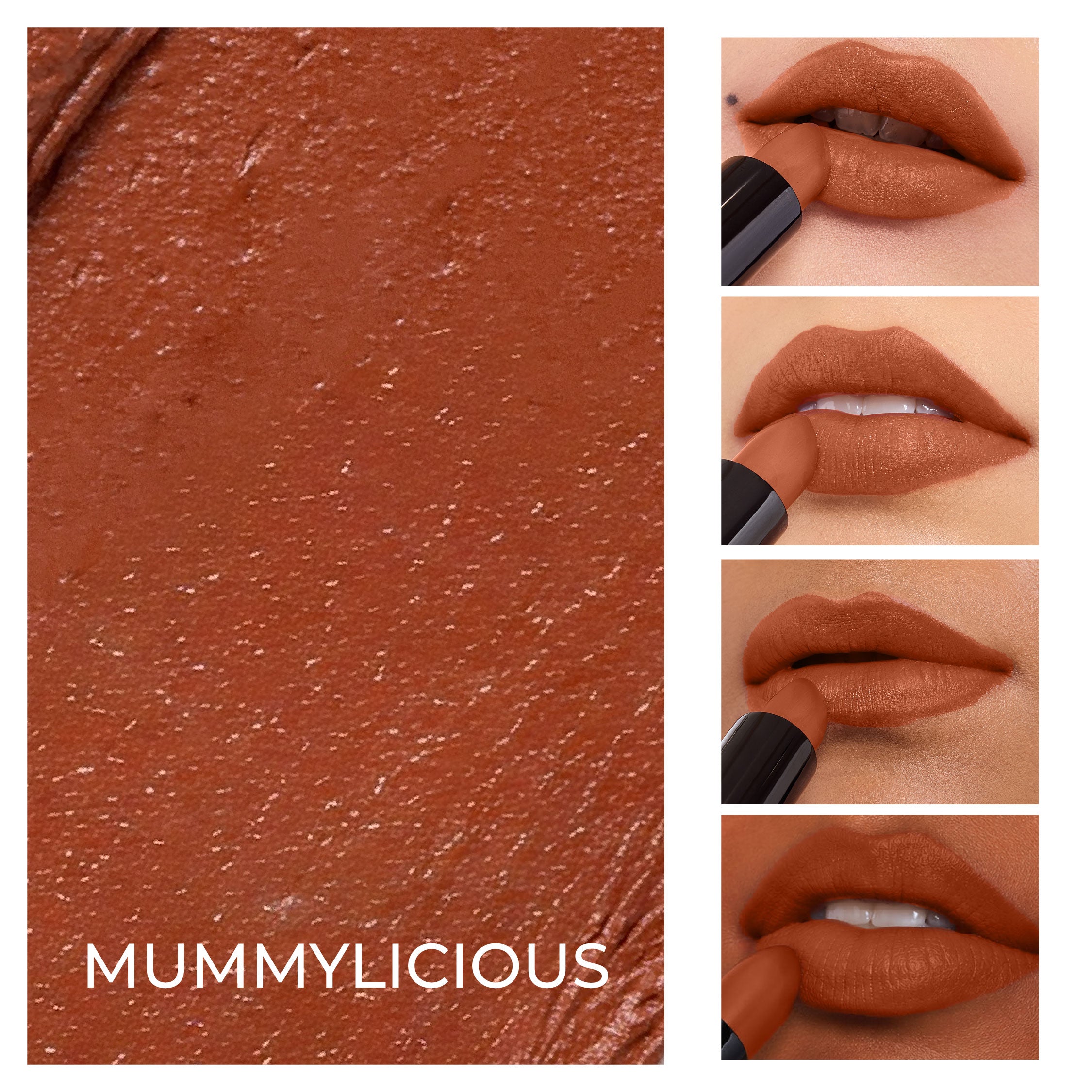 Bare Browns Ultra Matte Lipstick - Mummylicious (Rustic Brown) Intense Color Pay-Off