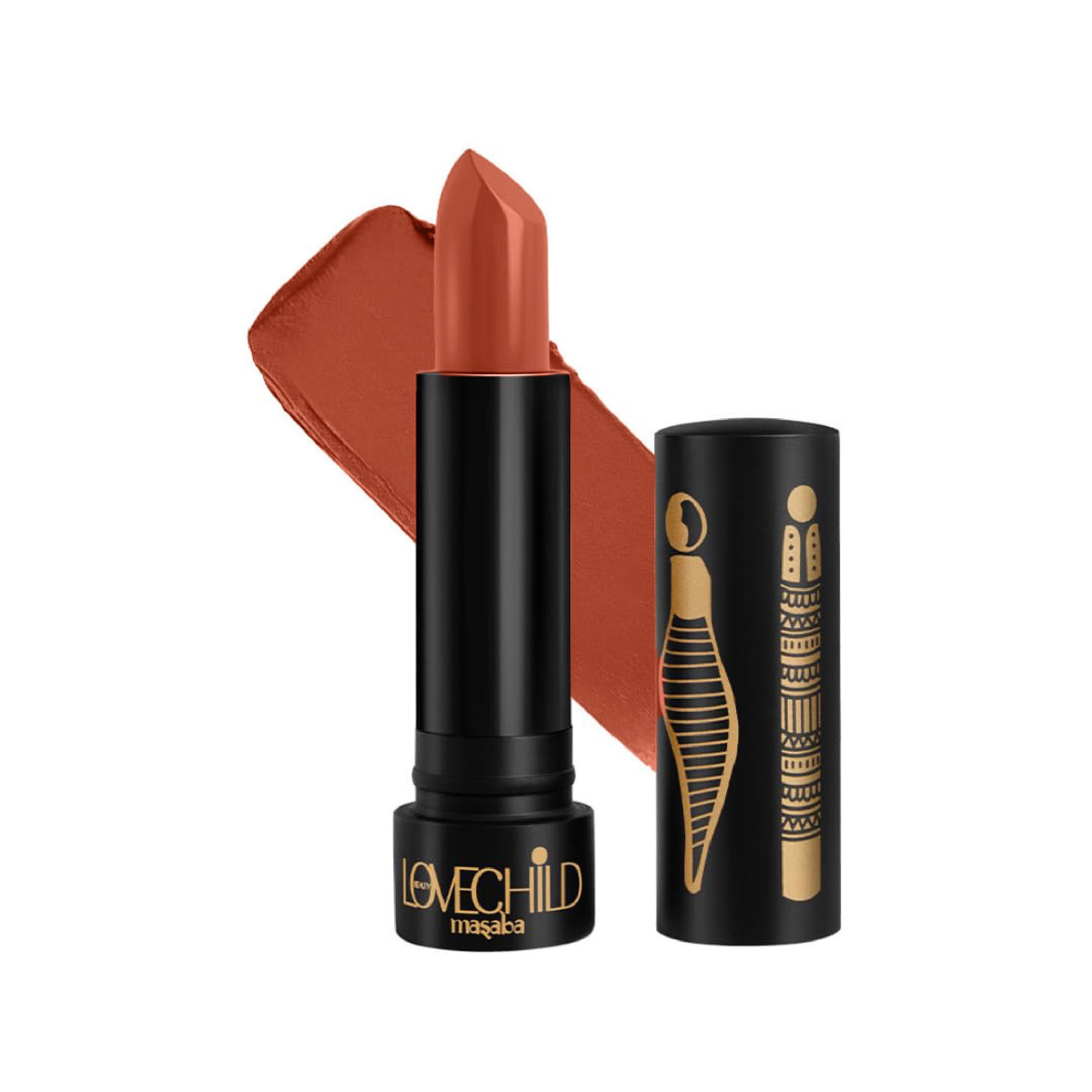 Bare Browns Ultra Matte Lipstick - Sepia Spice (Reddish Brown) Intense Color Pay-Off
