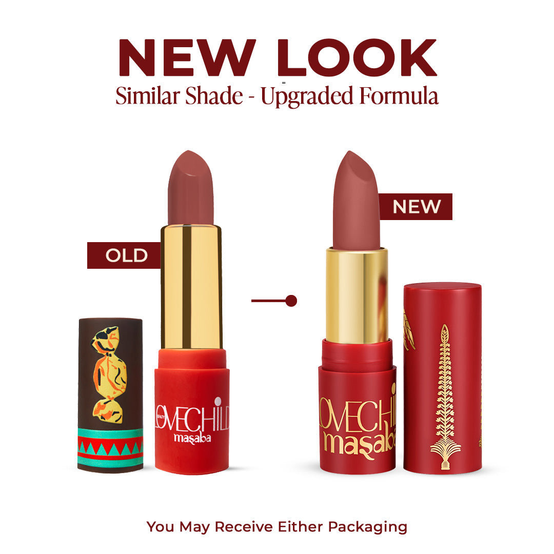 Luxe Matte Lipstick- Caramel (Mauve Nude) Velvet Matte Finish