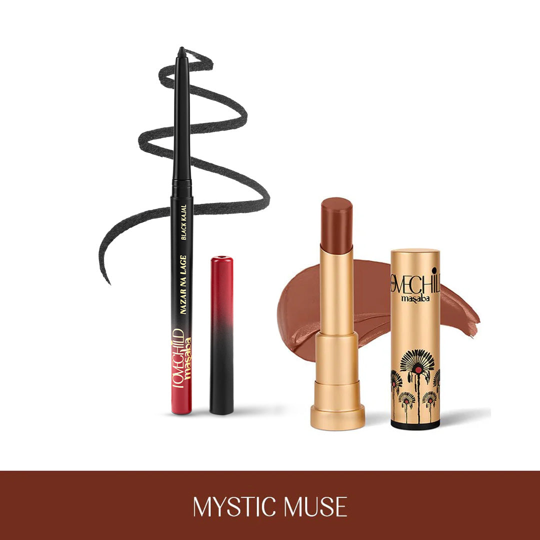 Mystic Muse- Kajal and Lush Crème Lipstick Combo (Gentle Reminders)
