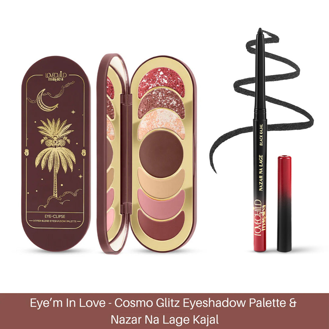 Eye'm In Love (Cosmo Glitz Eyeshadow & Nazar Na Lage Kajal)