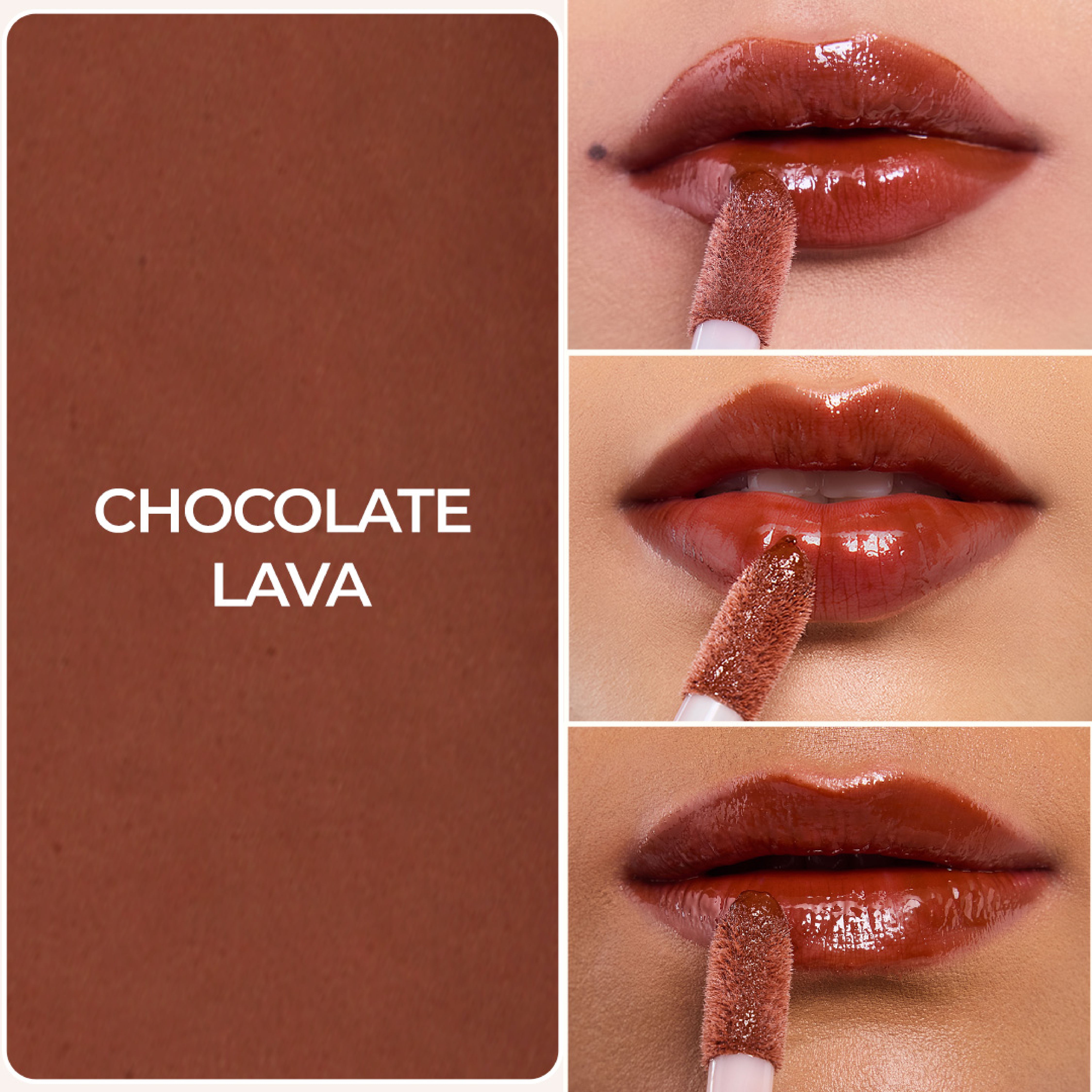 Lip Gelato Tinted Lip Oil - Chocolate Lava (Deep Brown)