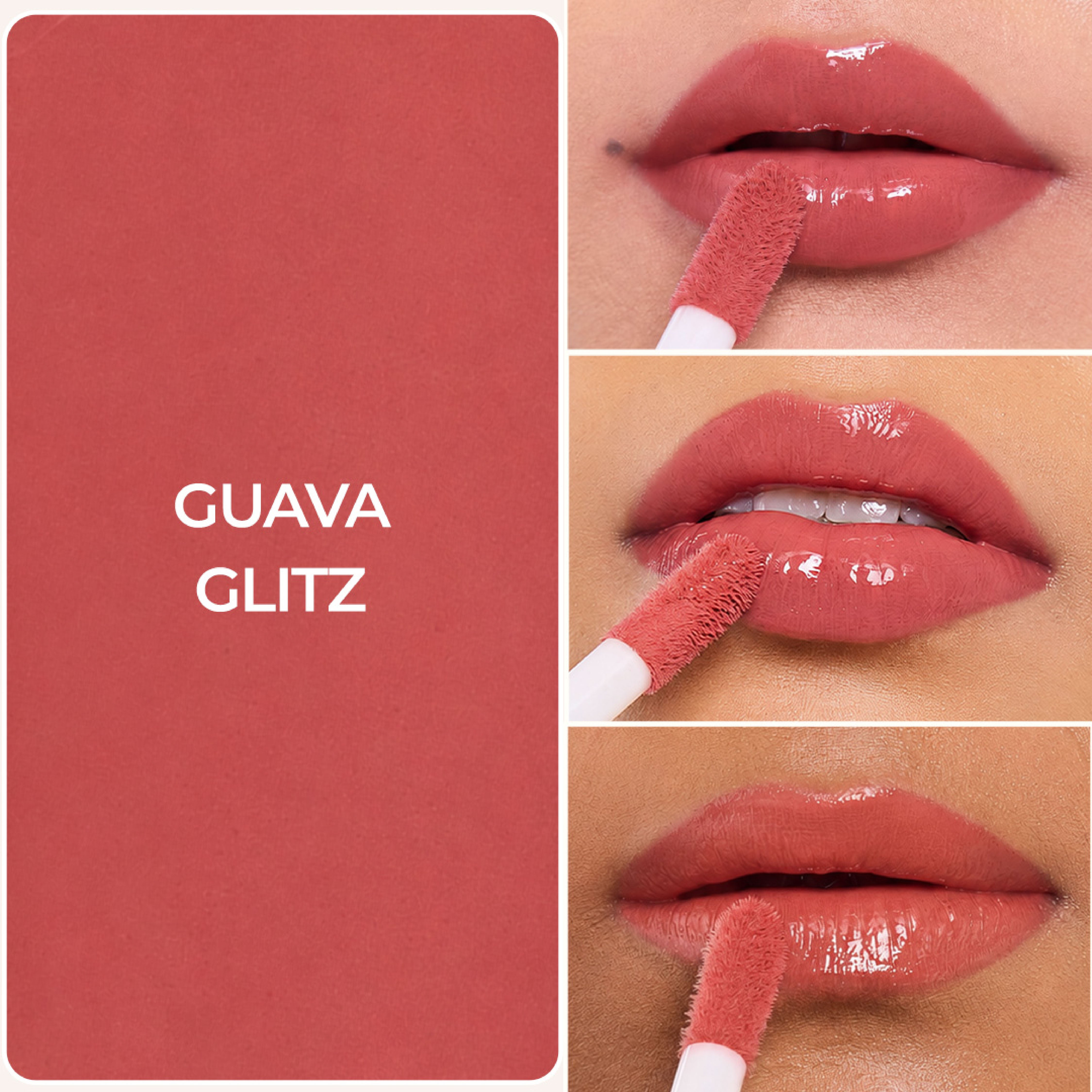Lip Gelato Tinted Lip Oil - Guava Glitz (Nude)