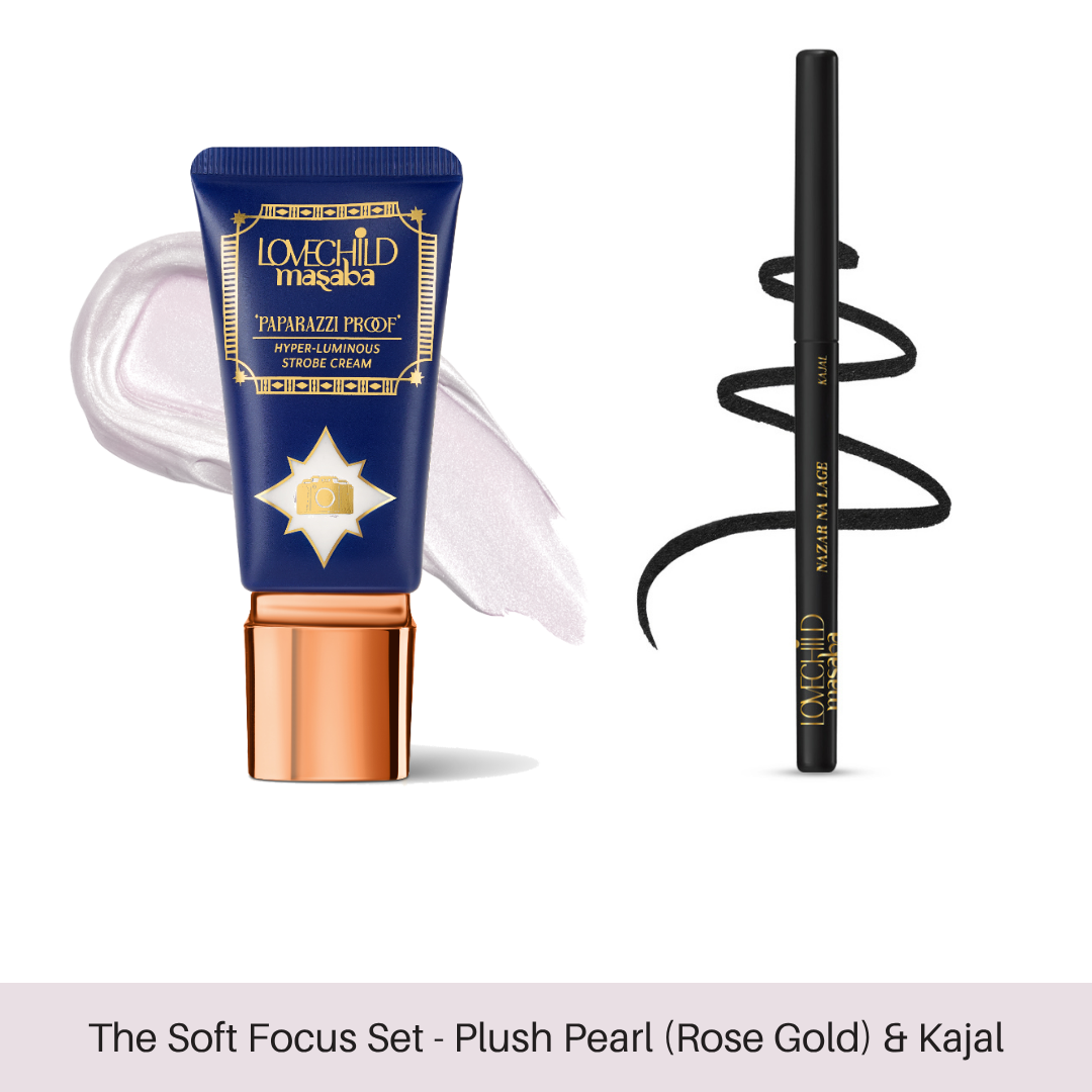 The Soft Focus Set - Plush Pearl (Rose Gold) & Kajal