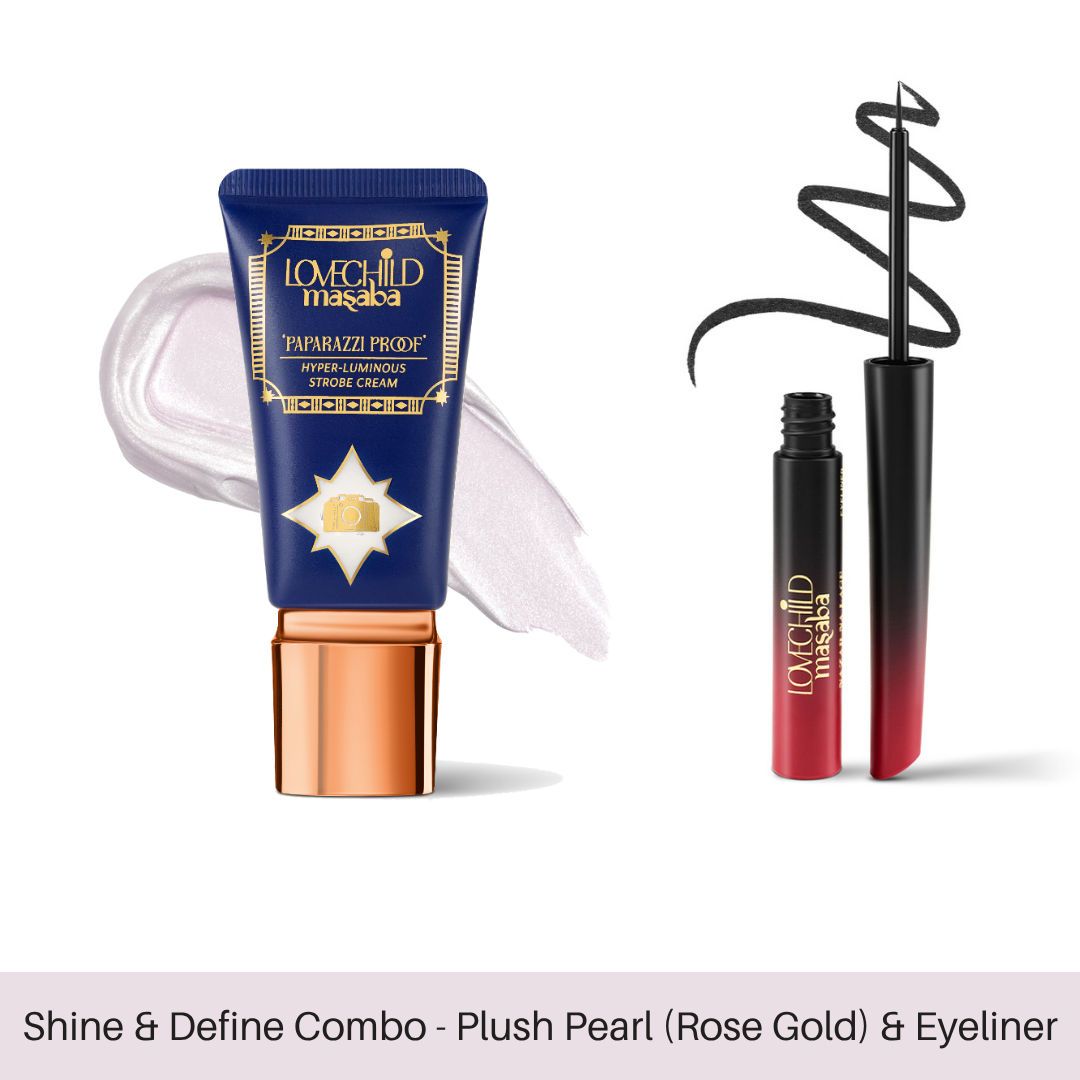 Shine & Define Combo - Plush Pearl (Rose Gold) & Eyeliner