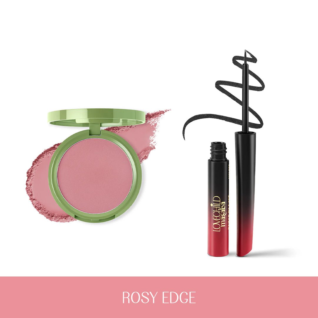 Rosy Edge - Eyeliner and Powder Blush Combo( Meet Cute)