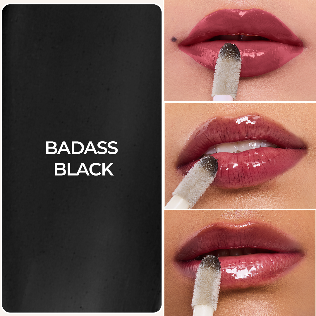 Lip Gelato Tinted Lip Oil - Badass Black (Black)