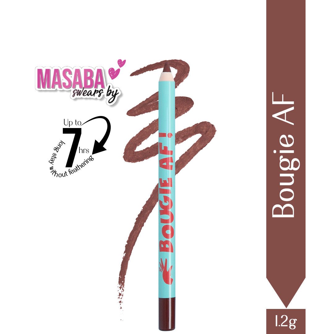 Bougie AF- Passport Pucker Lip Booster Matte Liner  (Coffee brown) 7 hours without feathering