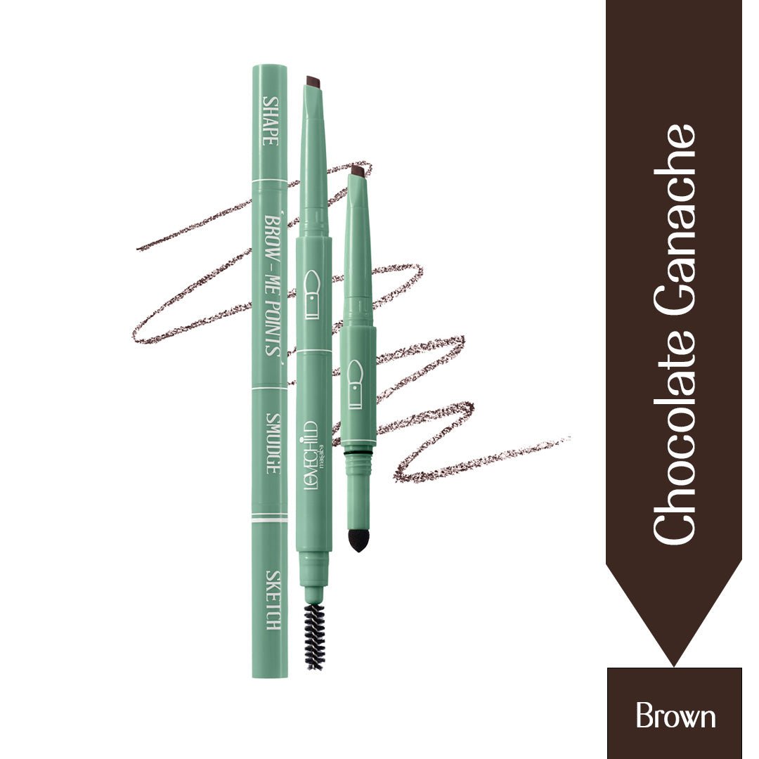 Chocolate Ganache- Brow Me Points - Brow Pencil  (Brown) Transfer & Smudge-proof