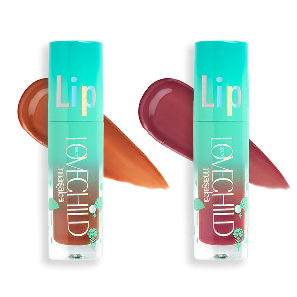 LoveChild Masaba Double Berry Delish Lips Combo - Brown and Mauve Lip Oils