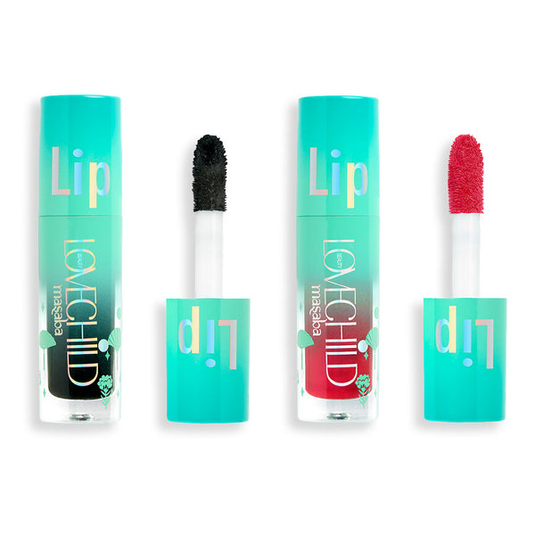 LoveChild Masaba Cherry Cola Lips Combo - Black and Red Lip Oils