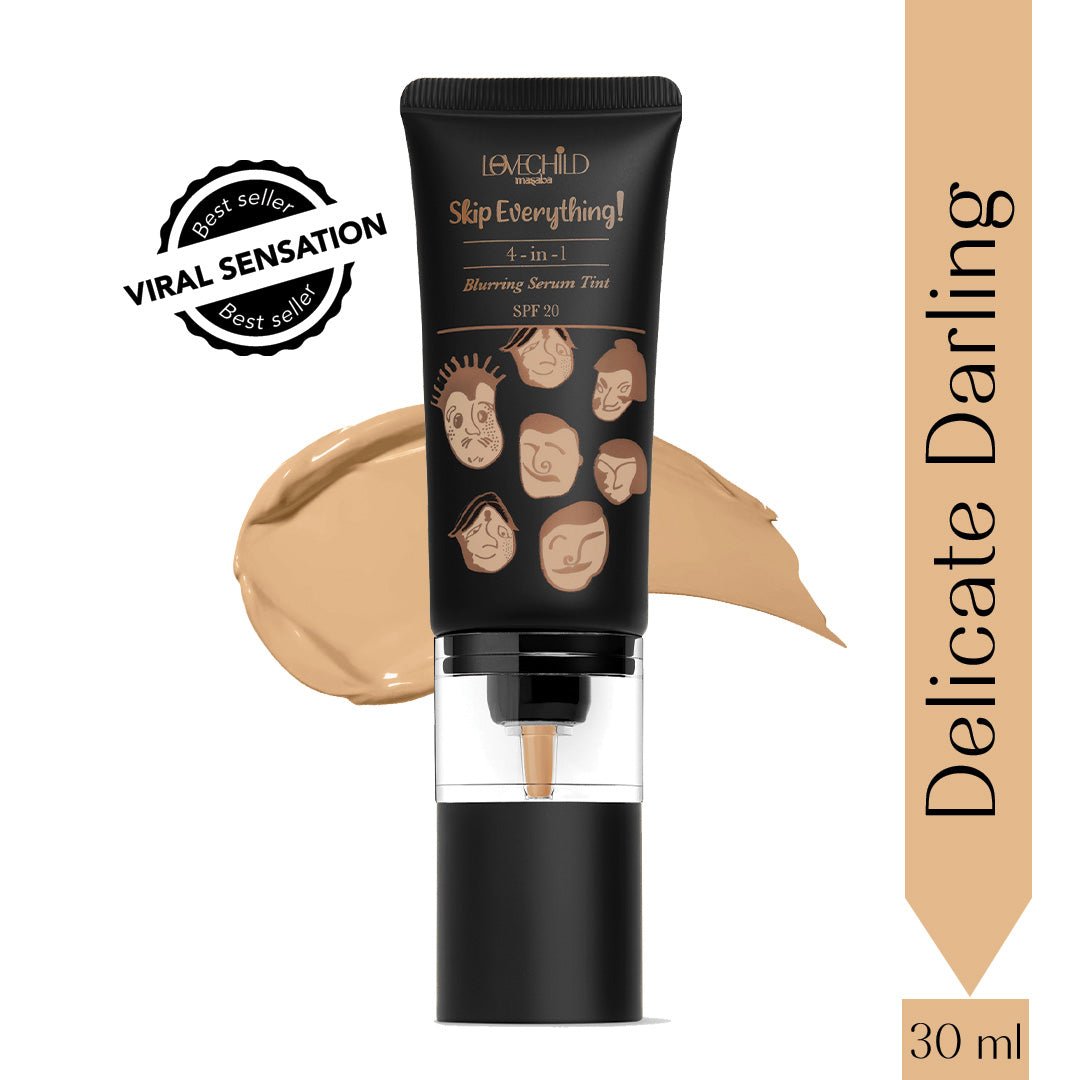 Delicate Darling- Skip Everything Blurring Serum Skin Tint  4-in-1 Benefits