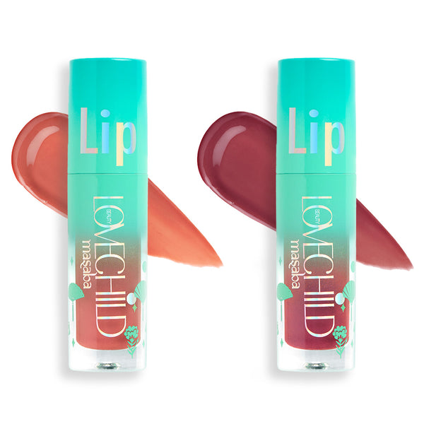 LoveChild Masaba Tropical Berry Burst Lips Combo - Peach and Mauve Lip oils