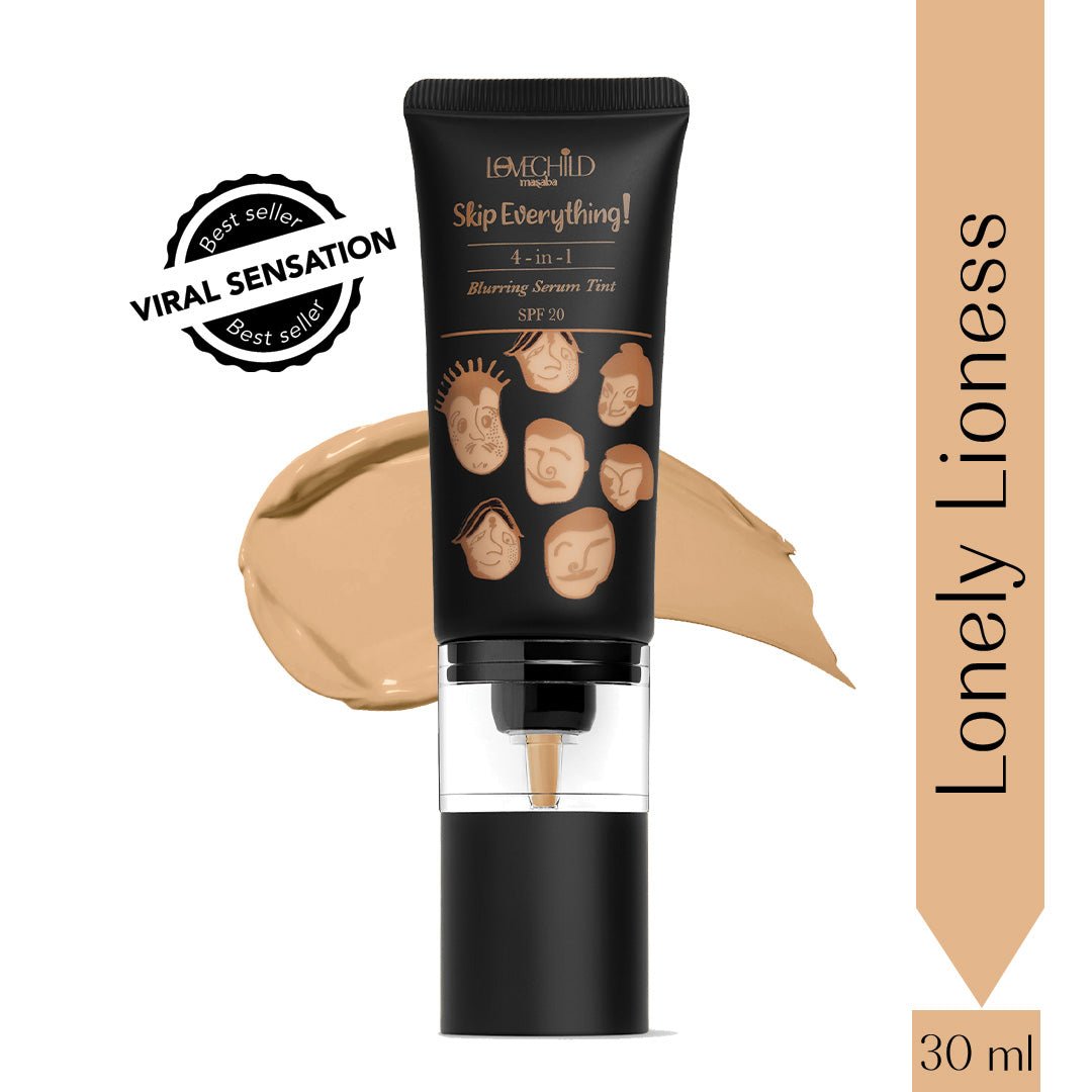 Lonely Lioness- Skip Everything Blurring Serum Skin Tint  4-in-1 Benefits