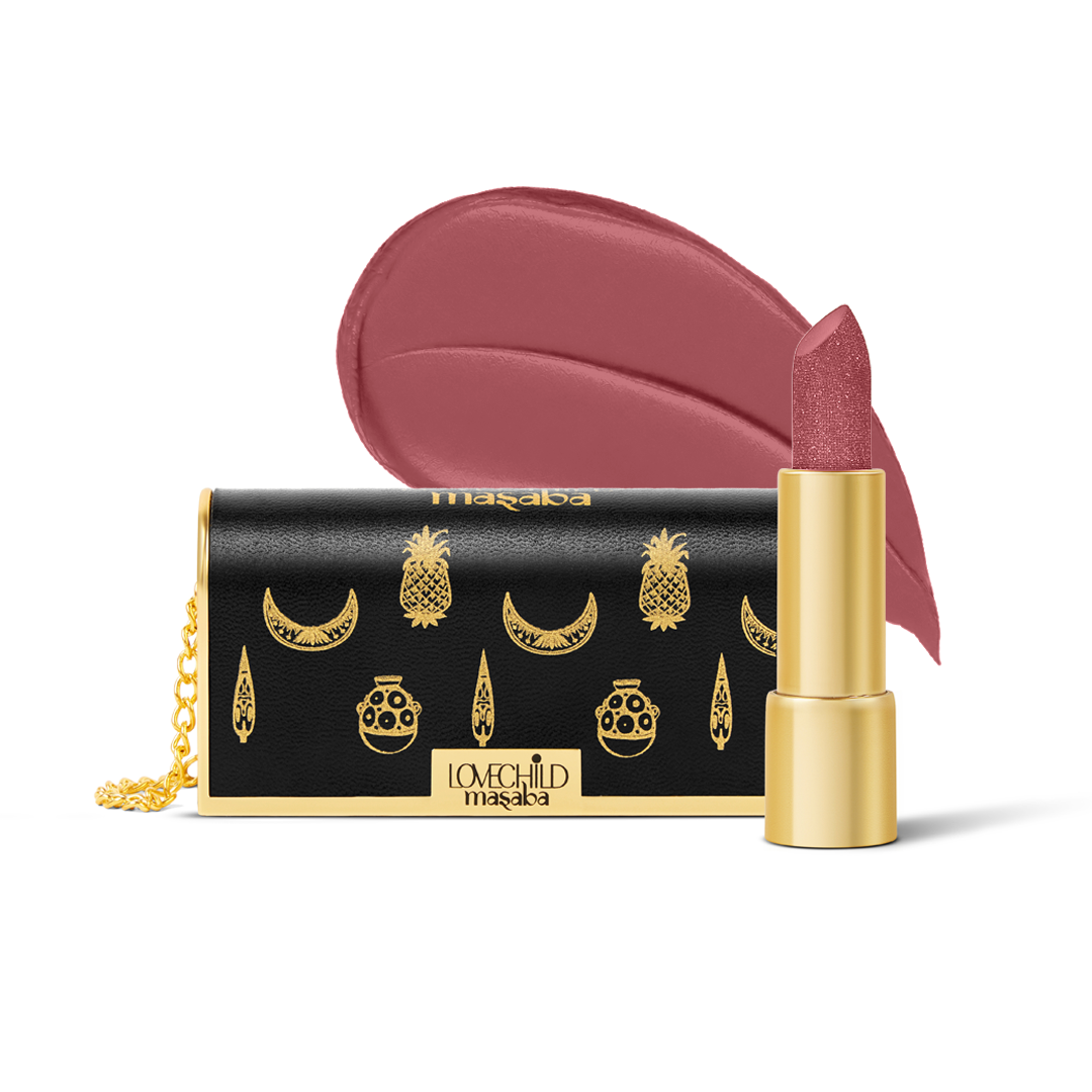 Batua Pocket Lipstick - Mauve Mantra (Mauve) Rich Satin Finish With In-built Mirror