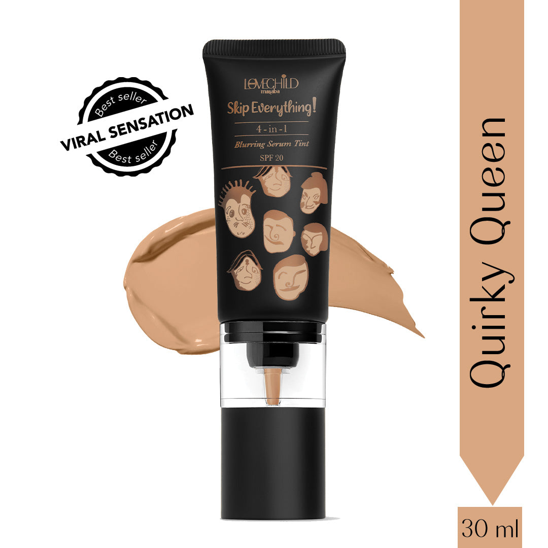 Quirky Queen- Skip Everything Blurring Serum Skin Tint 4-in-1 Benefits