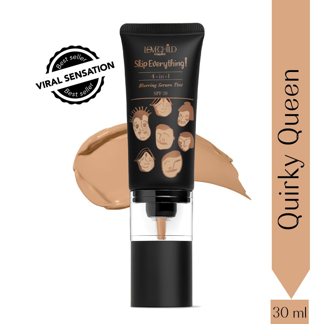 Quirky Queen- Skip Everything Blurring Serum Skin Tint  4-in-1 Benefits