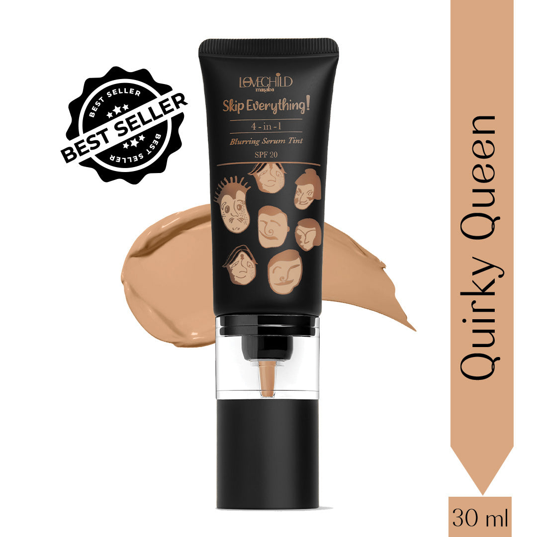 Quirky Queen- Skip Everything Blurring Serum Skin Tint 4-in-1 Benefits