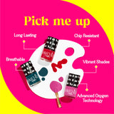 LoveChild Masaba -  Junoon | Breathable Cherry Red Glossy Nail Paint, 8ml