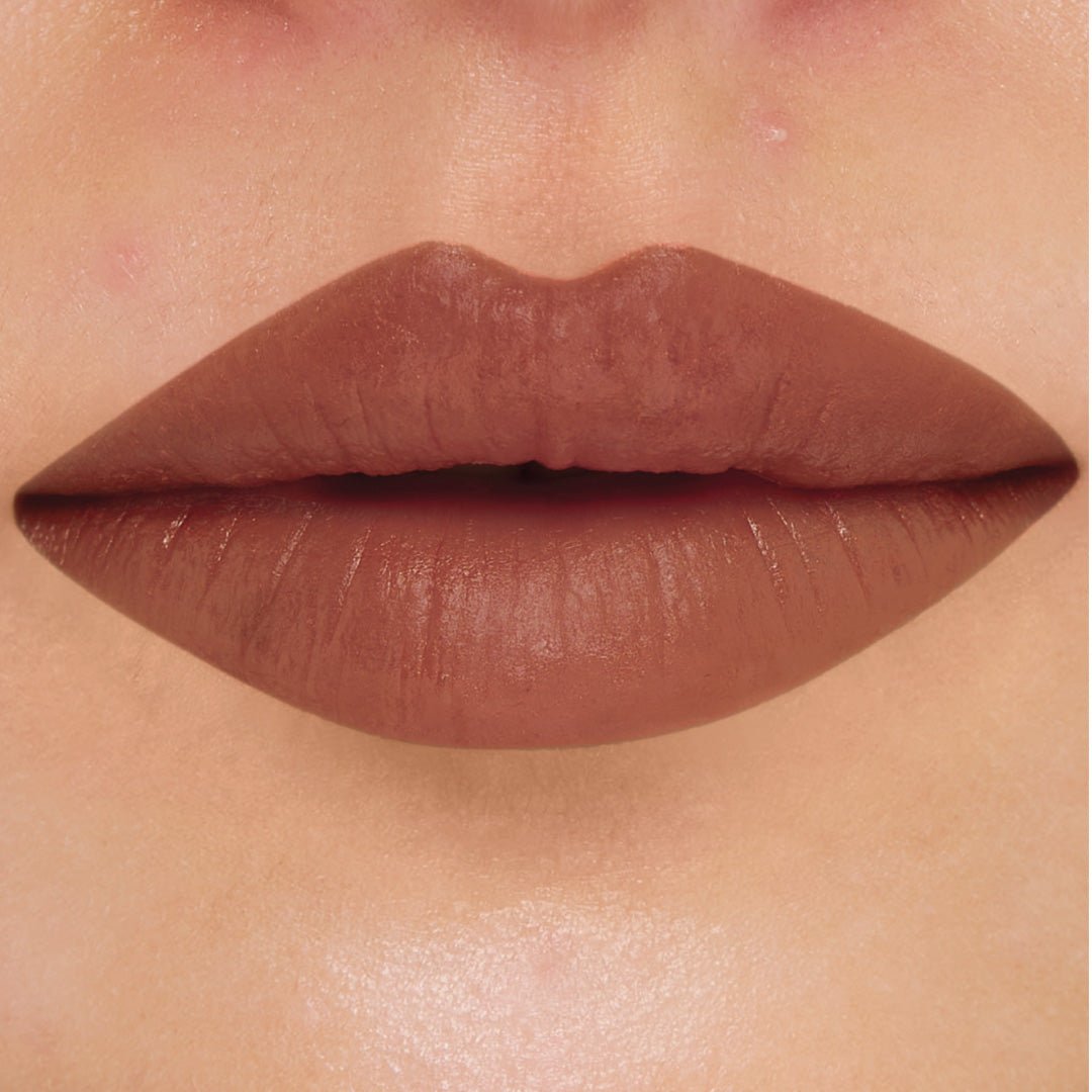 Shop & Drop- Passport Pucker Lip Booster Matte Liner  (Nude Brown) 7 hours without feathering