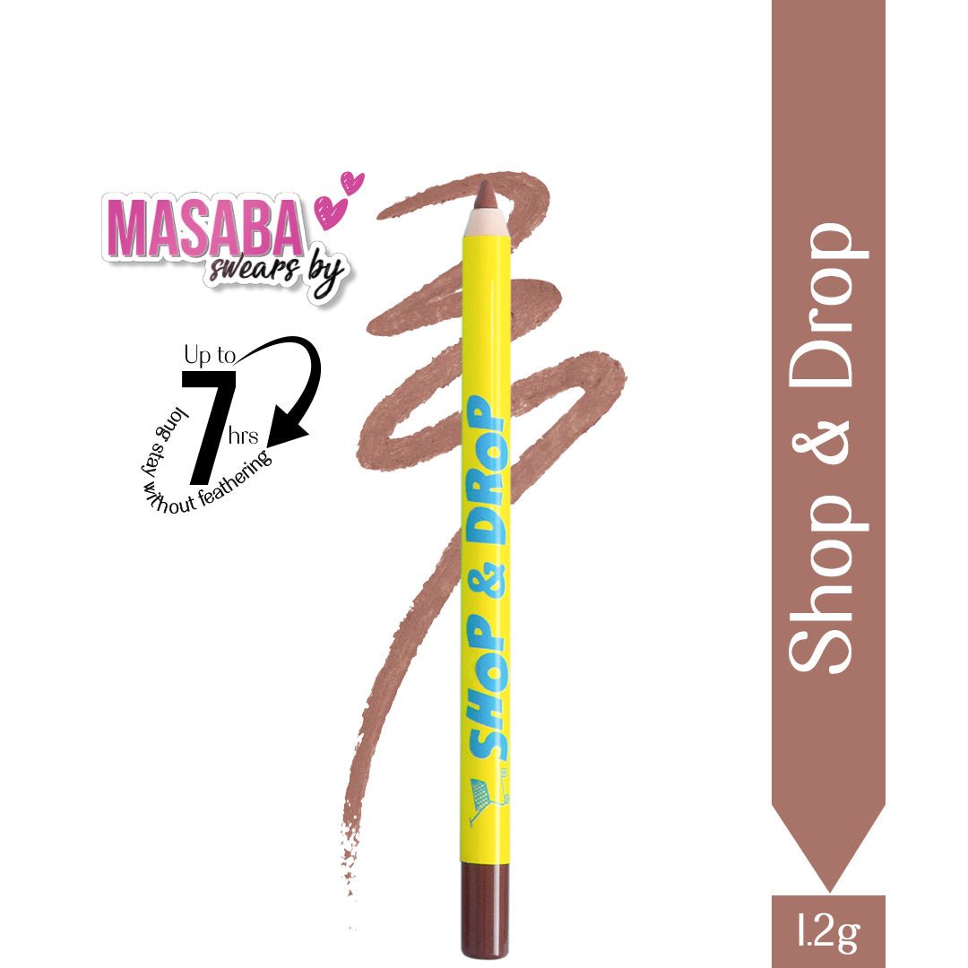 Shop & Drop- Passport Pucker Lip Booster Matte Liner  (Nude Brown) 7 hours without feathering