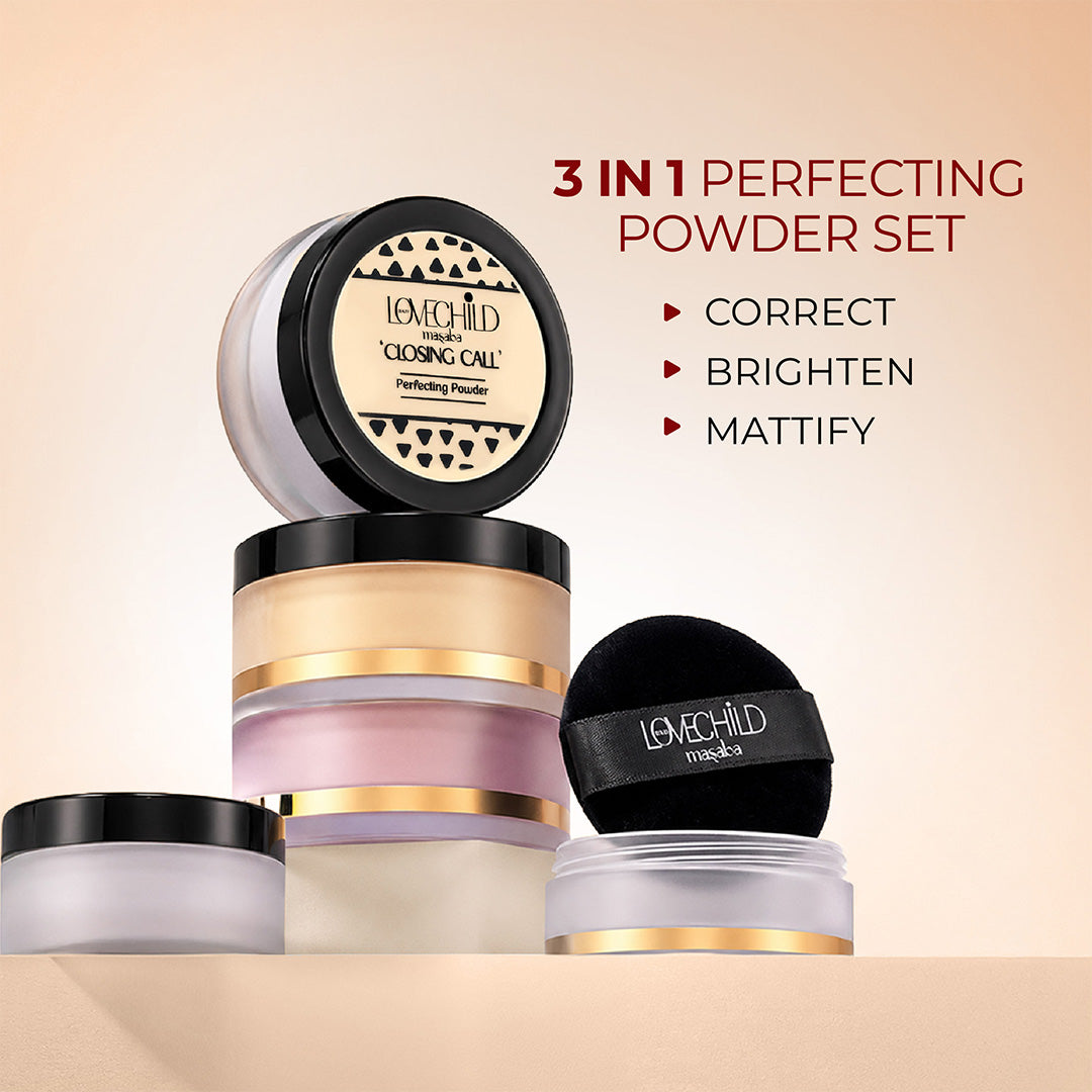 Closing Call- Perfecting Powder 3-IN-1 Mattifying, Color-Correcting, Finishing Powder