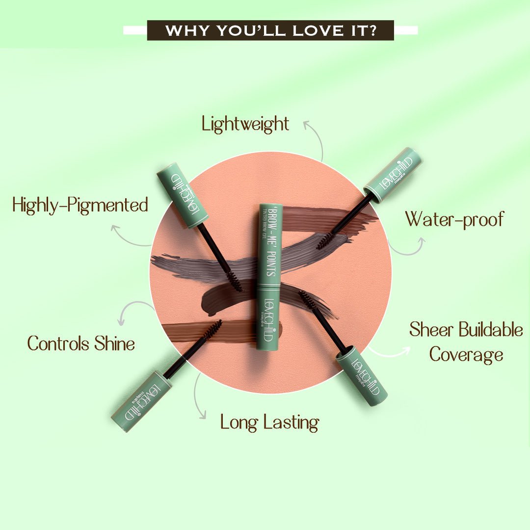 Brown Brew- Brow Me Points - Tinted Brow Gel  (Brown) Water-proof