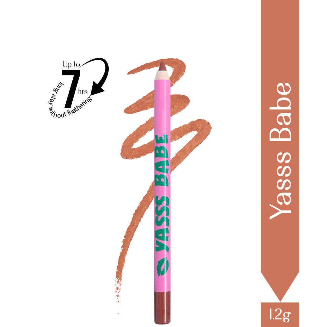 Yass Babe- Passport Pucker Lip Booster Matte Liner  (Cool toned nude) 7 hours without feathering