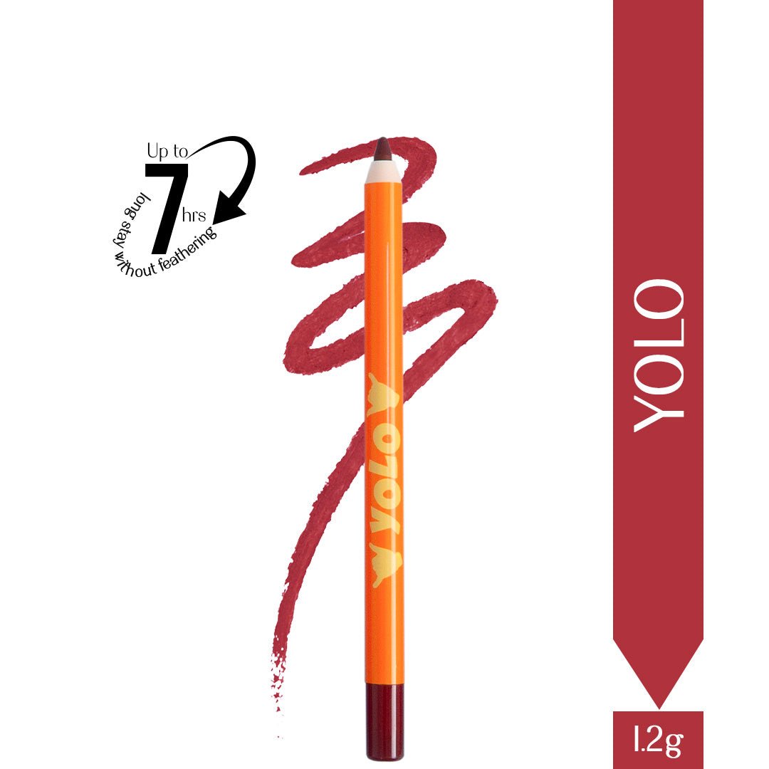 YOLO- Passport Pucker Lip Booster Matte Liner  (Crimson) 7 hours without feathering
