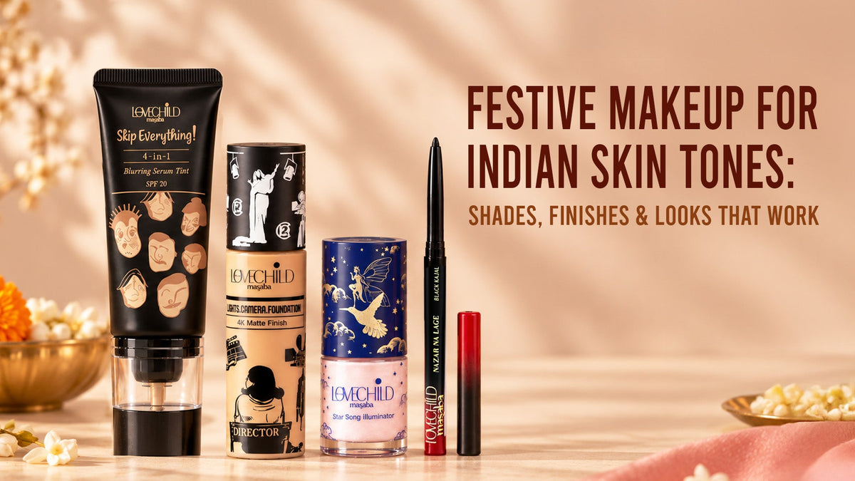 Festive Makeup for Indian Skin Tones: Shades, Finishes & Looks That Work