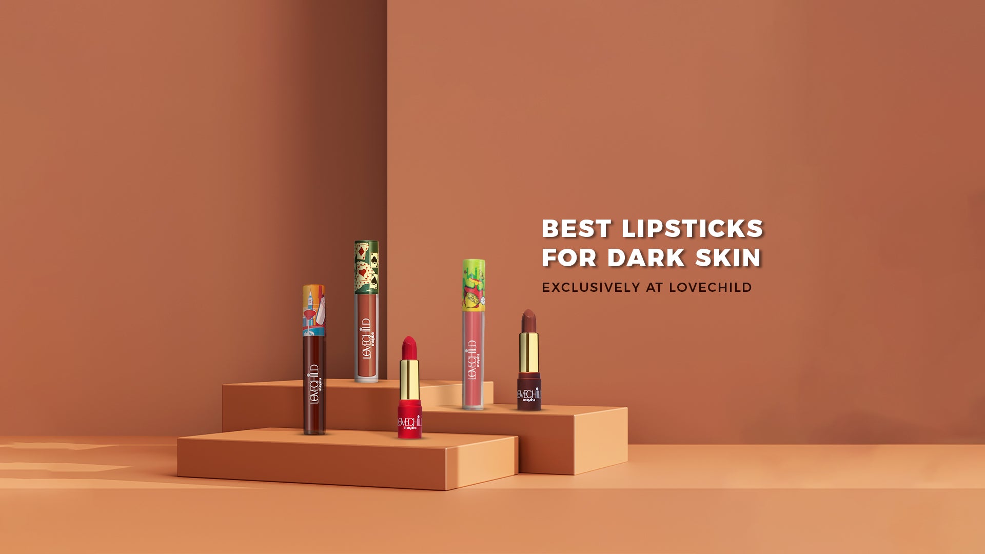 Get Best Lipsticks for Dark Skin Exclusively At LoveChild