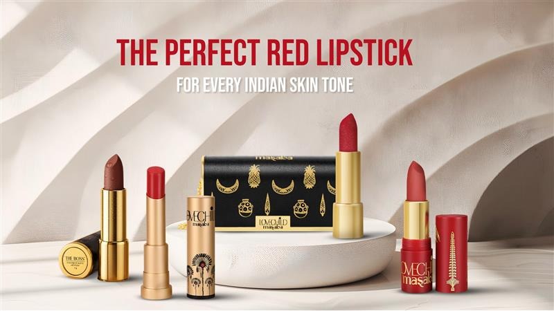 red lipstick for indian skin tone